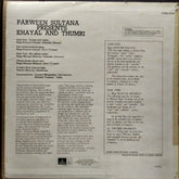 Parween Sultana  - Khayal & Thumri (Vinyl)